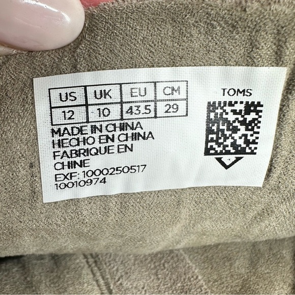 TOMS Booties Lunata Desert Taupe Beige Suede Cut Out Womens Shoes Ankle Boots 12 - Picture 11 of 12